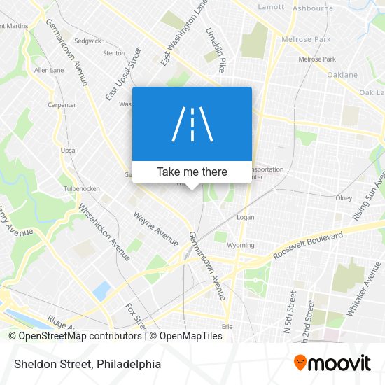 Sheldon Street map