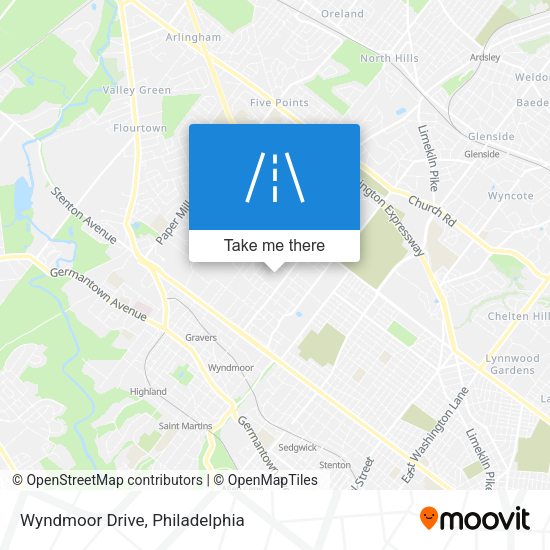 Wyndmoor Drive map