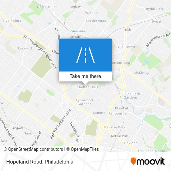 Mapa de Hopeland Road