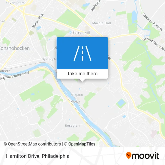 Hamilton Drive map