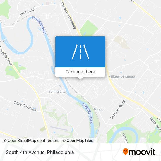 South 4th Avenue map