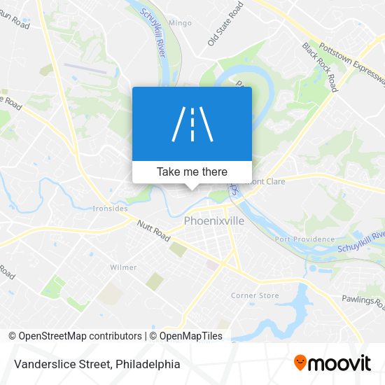 Vanderslice Street map