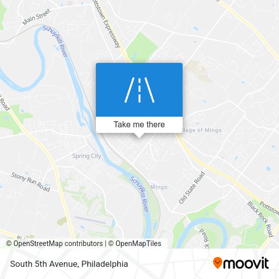 South 5th Avenue map