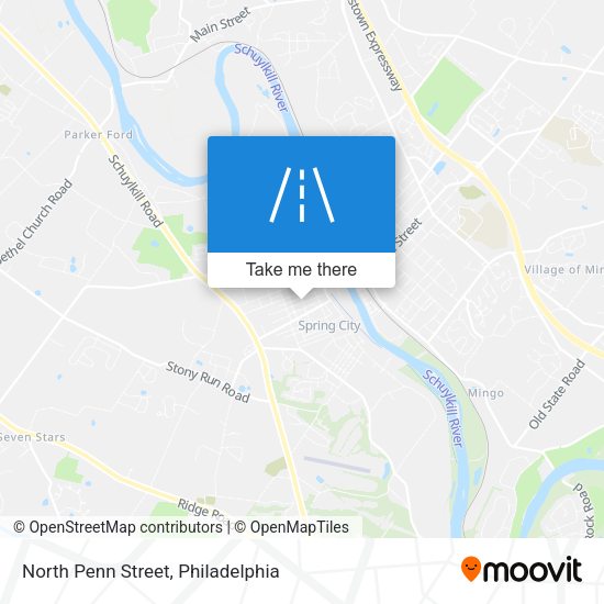 North Penn Street map
