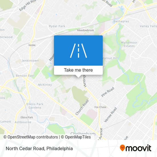 Mapa de North Cedar Road