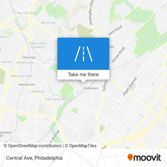 Mapa de Central Ave