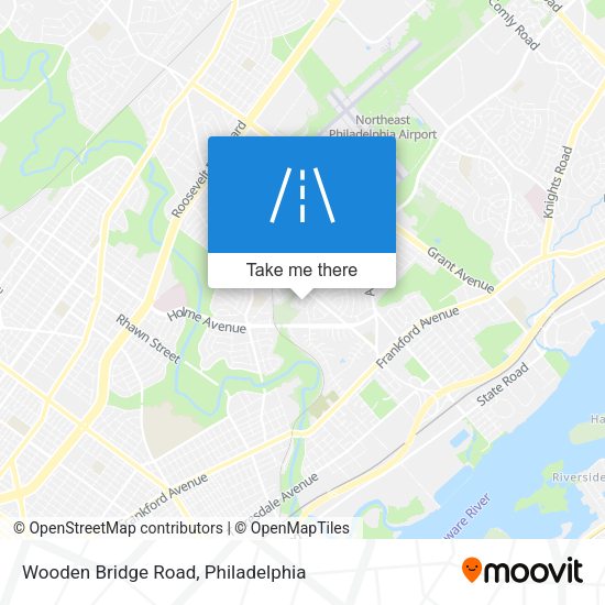 Wooden Bridge Road map