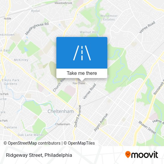 Mapa de Ridgeway Street