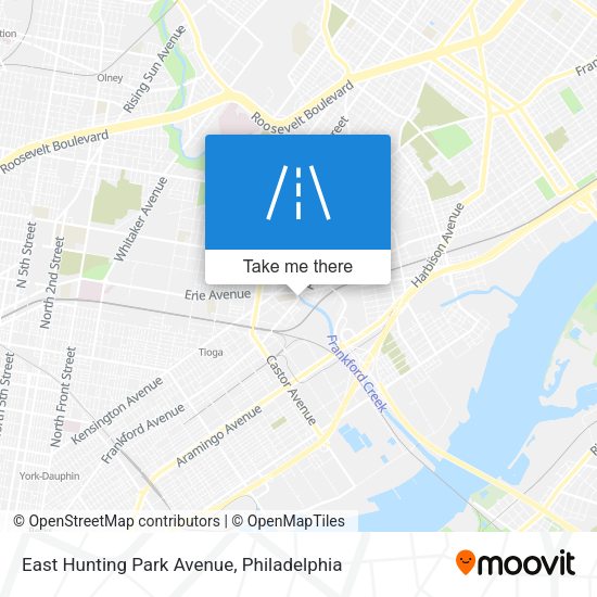 Mapa de East Hunting Park Avenue