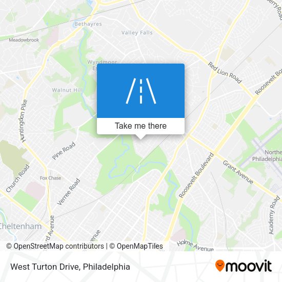 Mapa de West Turton Drive