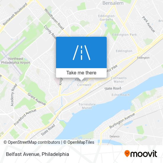Mapa de Belfast Avenue