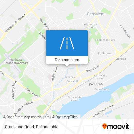 Crossland Road map