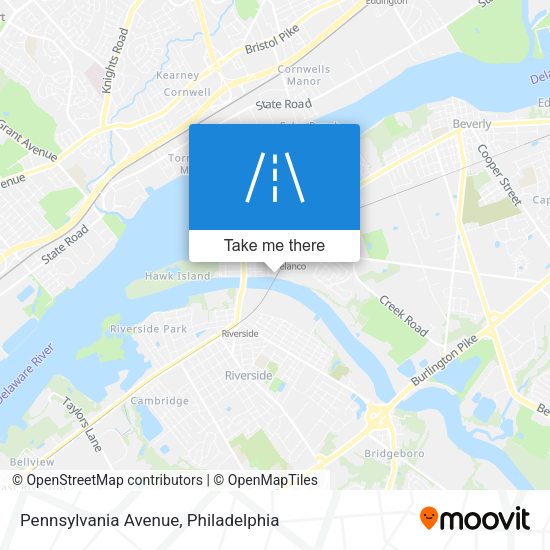 Mapa de Pennsylvania Avenue