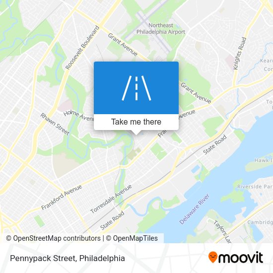 Mapa de Pennypack Street
