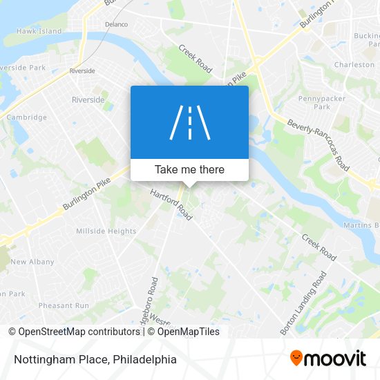Mapa de Nottingham Place