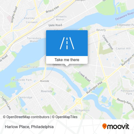 Mapa de Harlow Place