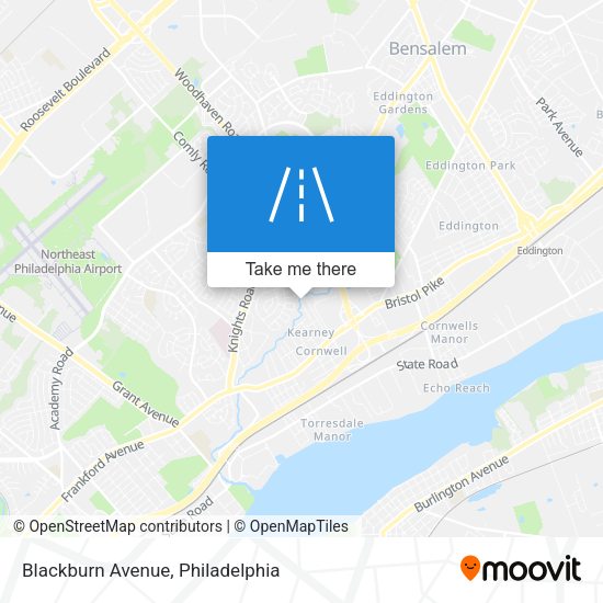 Mapa de Blackburn Avenue