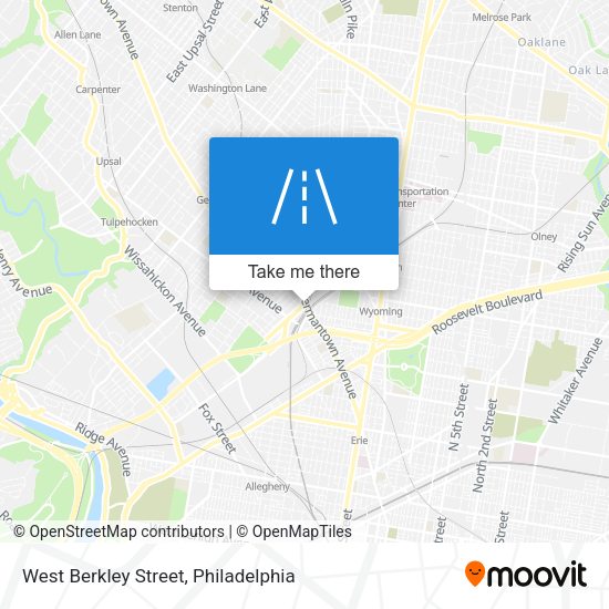West Berkley Street map