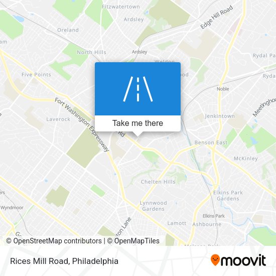 Rices Mill Road map