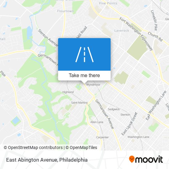 Mapa de East Abington Avenue