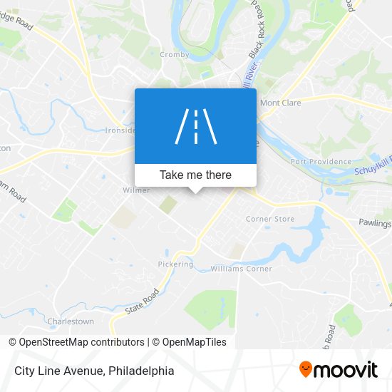 City Line Avenue map