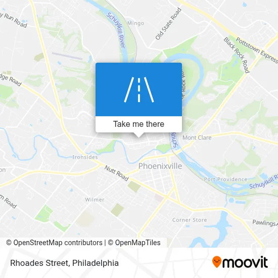 Rhoades Street map