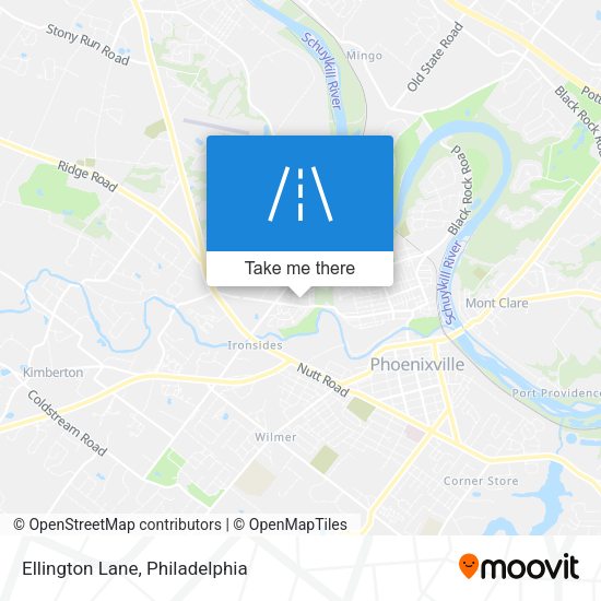 Ellington Lane map