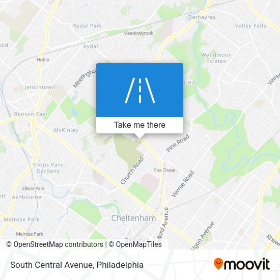 South Central Avenue map
