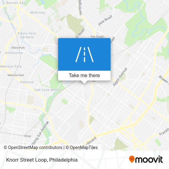 Mapa de Knorr Street Loop