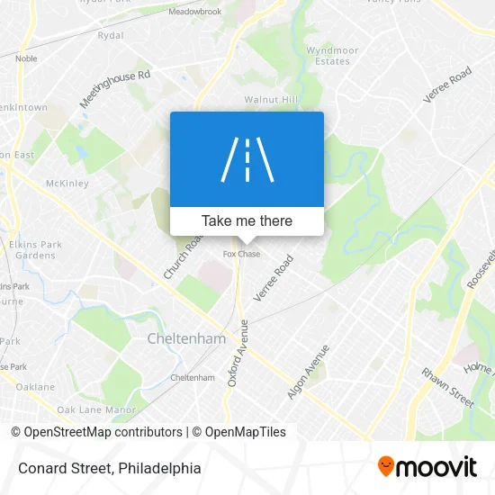 Conard Street map