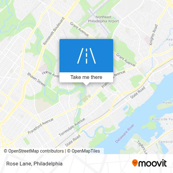 Rose Lane map