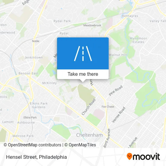 Hensel Street map
