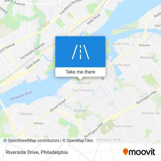 Riverside Drive map