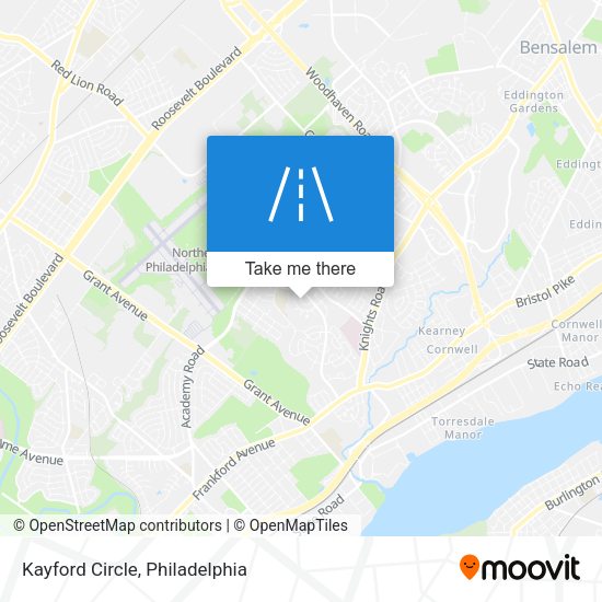Mapa de Kayford Circle