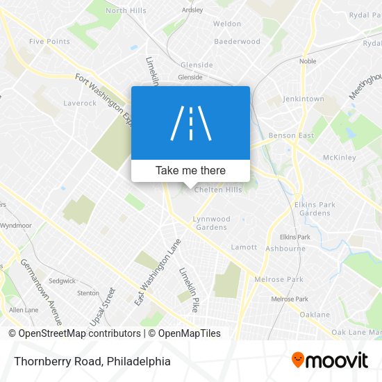 Mapa de Thornberry Road