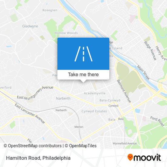 Hamilton Road map