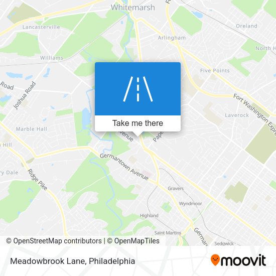 Meadowbrook Lane map