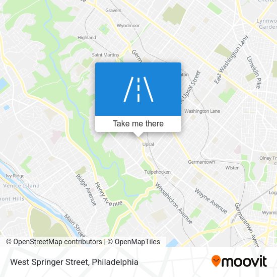 West Springer Street map