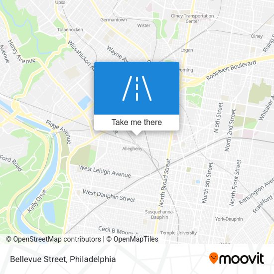 Mapa de Bellevue Street