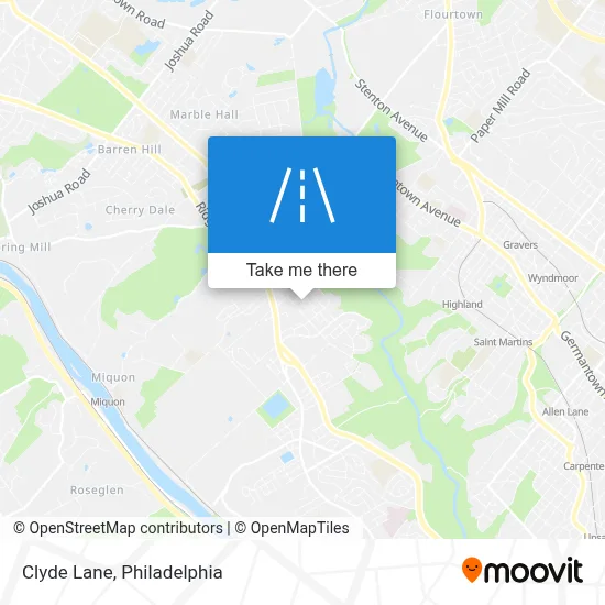 Clyde Lane map