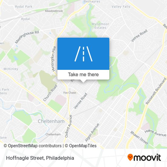 Mapa de Hoffnagle Street
