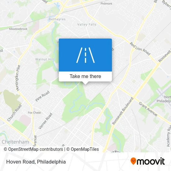 Hoven Road map