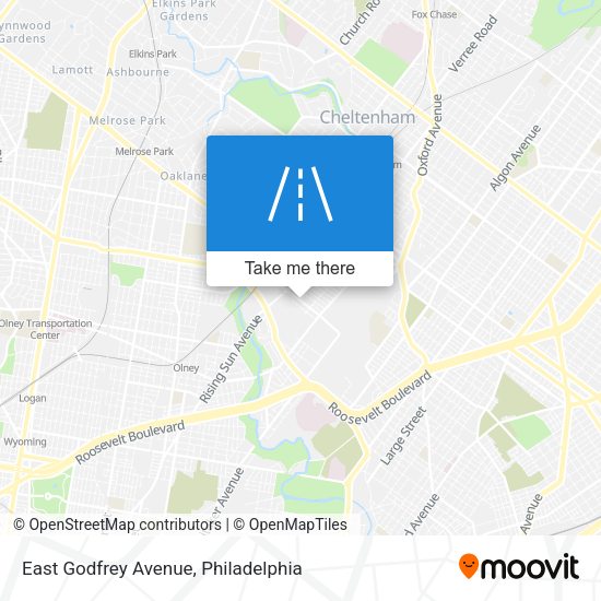 East Godfrey Avenue map