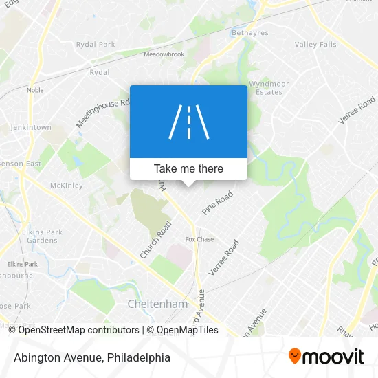 Abington Avenue map