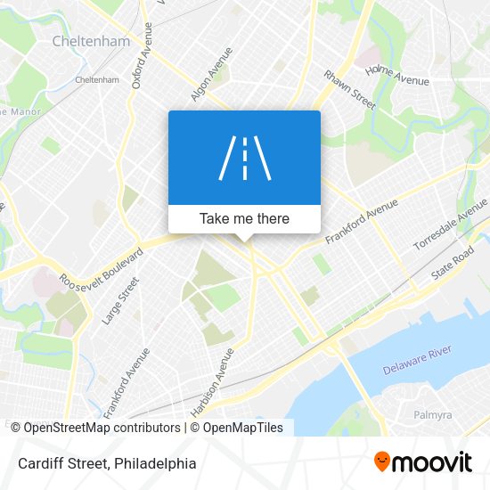 Cardiff Street map
