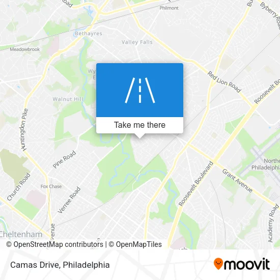 Camas Drive map