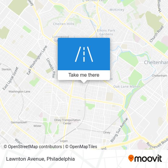 Mapa de Lawnton Avenue