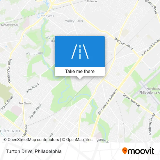 Turton Drive map