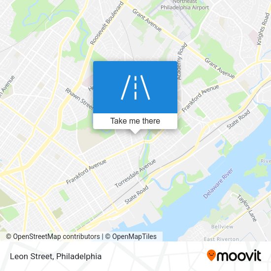 Mapa de Leon Street