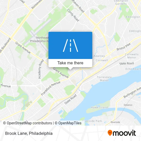 Brook Lane map
